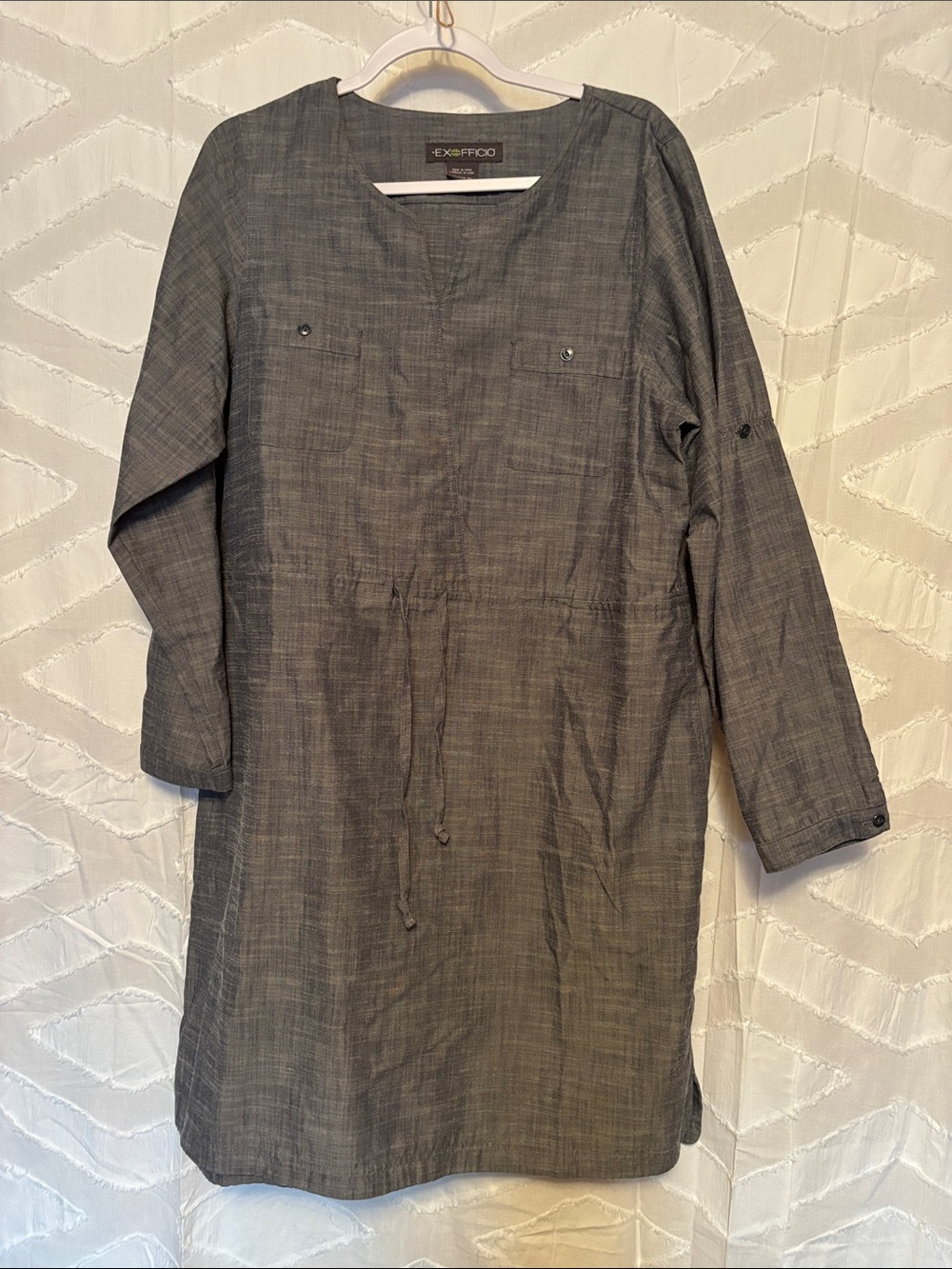Exofficio Charcoal Tunic Dress